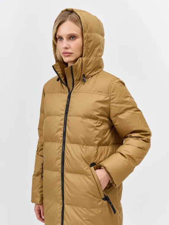 BULMER Стеганое пальто с контрастной фурнитурой