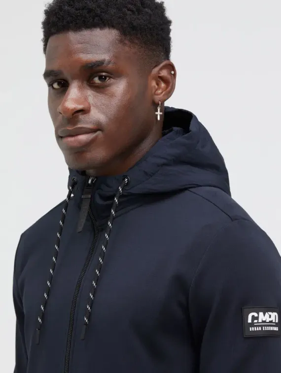 CAMP DAVID Куртка-свитшот с нейлоновым капюшоном