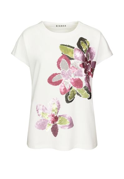 BIANCA Футболка с цветочным принтом