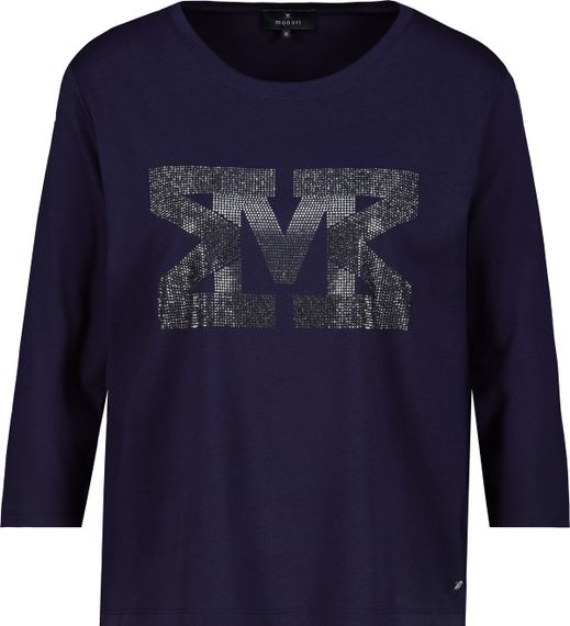 MONARI Футболка 3/4 рукав со стразами