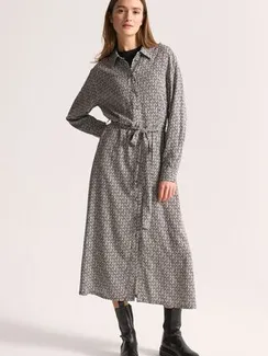 UNQ Платье-рубашка из вискозного шелка