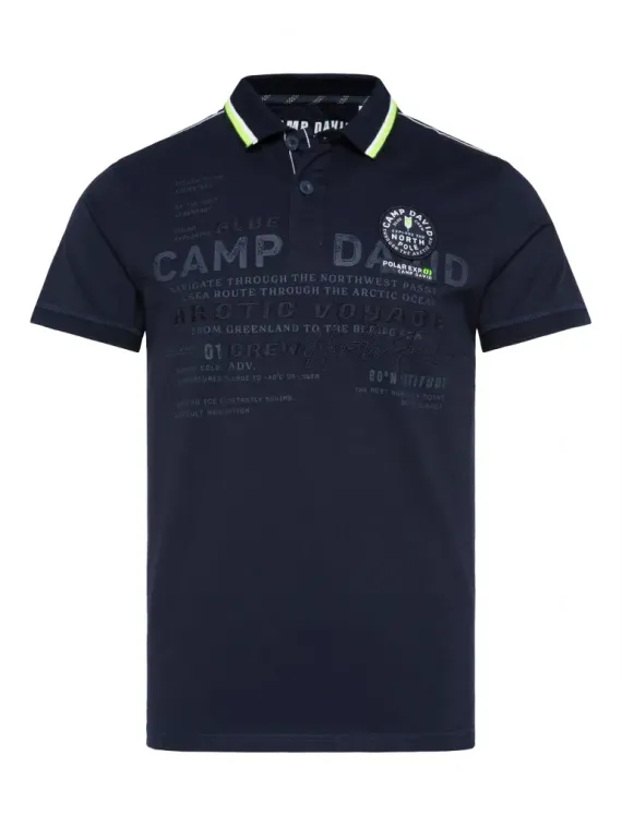 CAMP DAVID Поло с рисунком