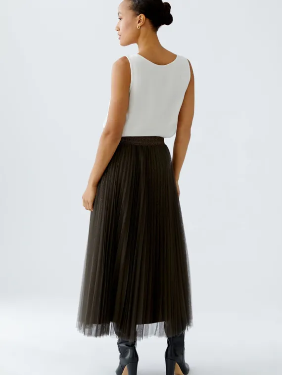 Oui Юбка плиссе с двойным фатином