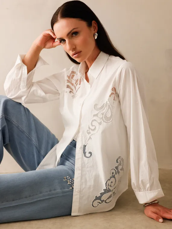 MONARI Блузка с вышивкой