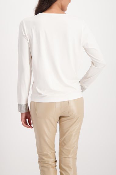 MONARI Креповая блузка со стразами