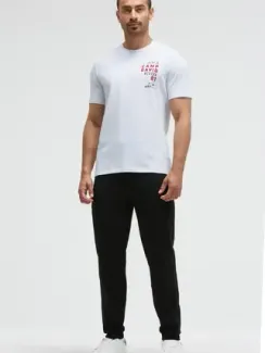 CAMP DAVID Брюки спортивные с боковыми лентами черные