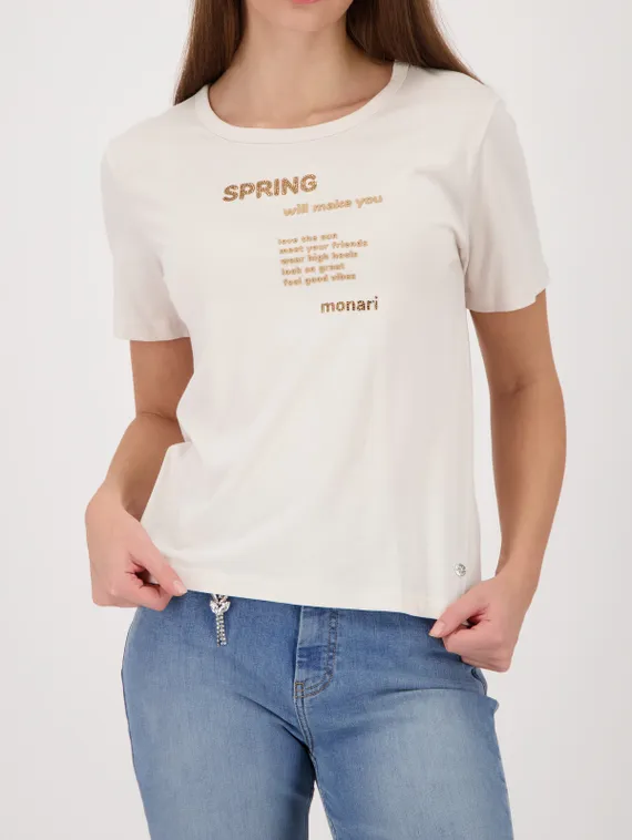 MONARI Футболка с текстовыми деталями