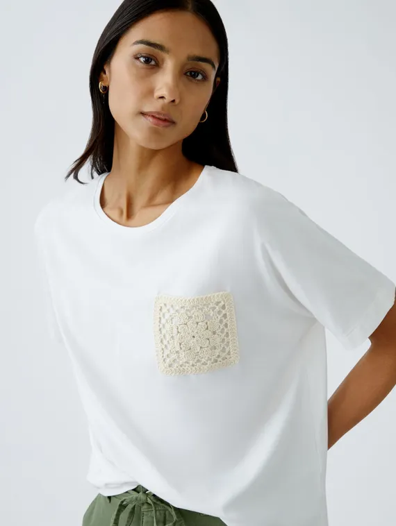 Oui Футболка с карманом