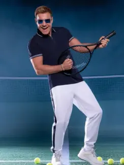 CAMP DAVID Поло на молнии