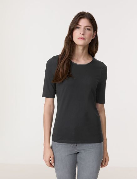 GERRY WEBER Футболка с атласной отделкой
