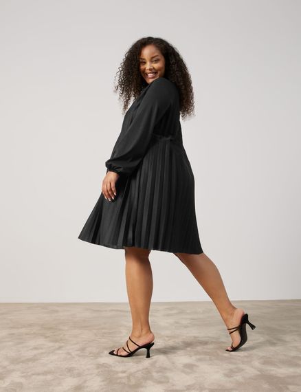 SAMOON Платье плиссированное А-силуэта