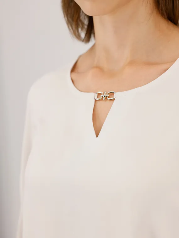 MONARI Блуза с ювелирными деталями