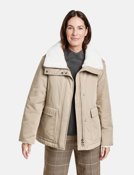 GERRY WEBER Куртка с искусственным мехом