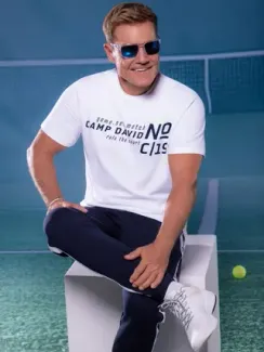 CAMP DAVID Футболка белая с логотипом