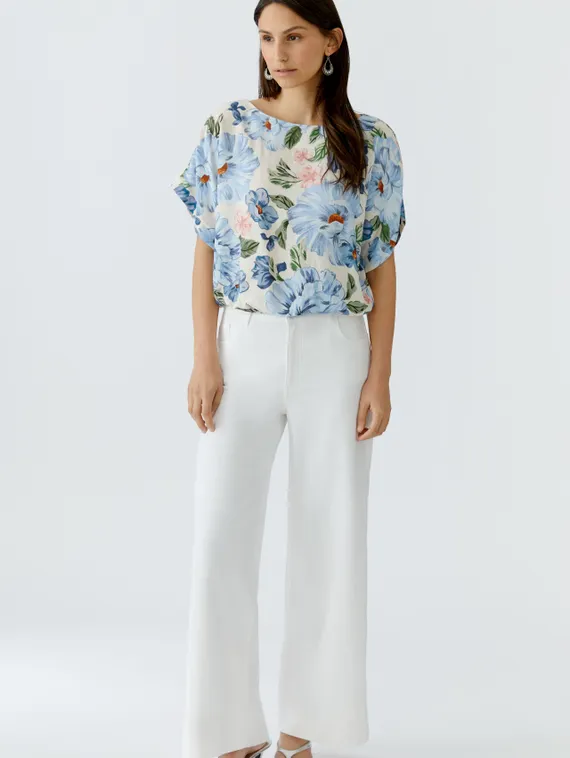 Oui Блузка с цветочным принтом