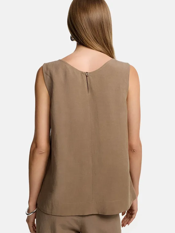 CATNOIR Топ из смеси вискозы и льна