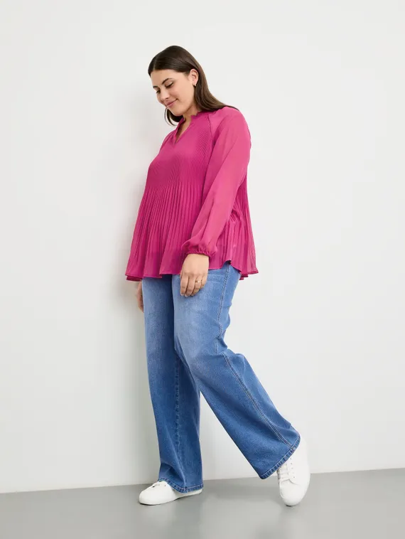 SAMOON Блуза плиссированная