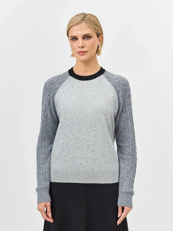 BULMER Джемпер в стиле колор-блок с шерстью