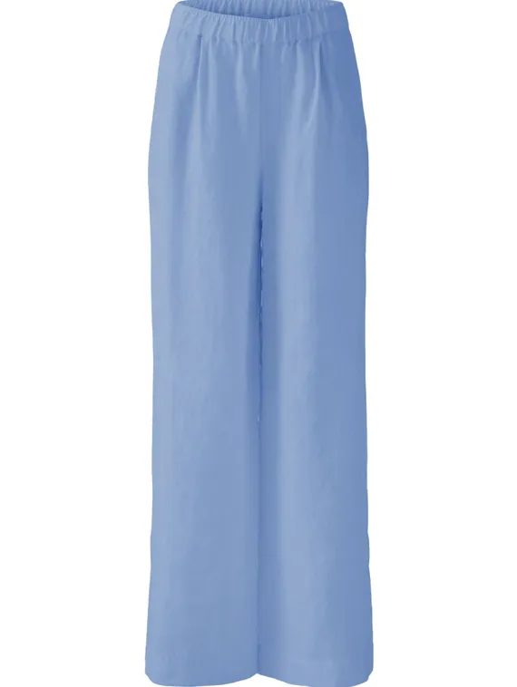 Oui Брюки со складками льняные