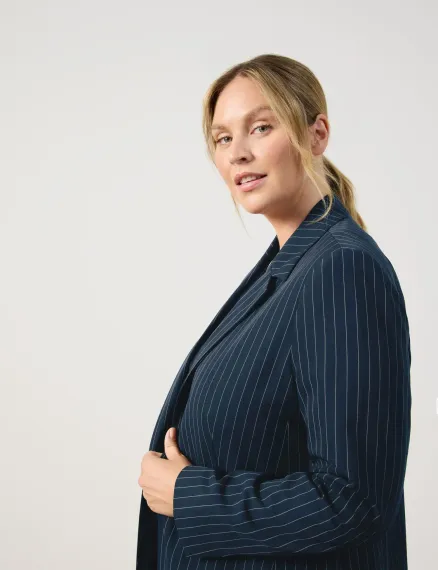 SAMOON Пиджак в полоску