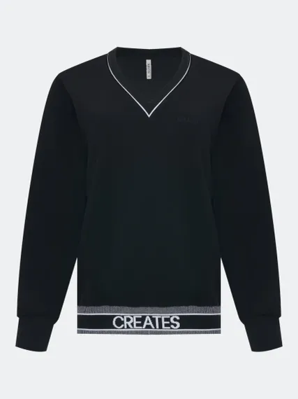 BULMER Свободный джемпер с шрифтовым узором