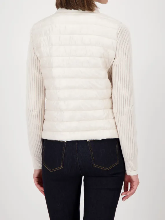 MONARI Стеганая куртка с вязаными рукавами