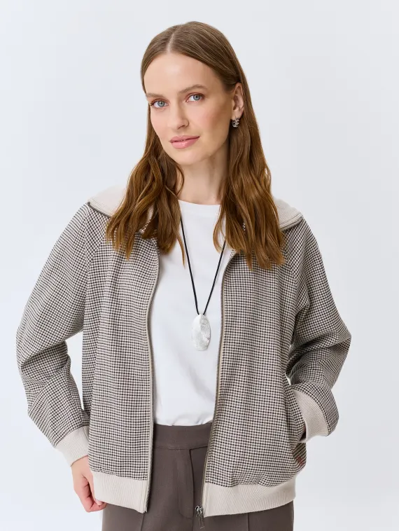 BULMER Бомбер в мелкую клетку