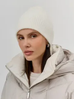 BULMER Шапка в рубчик с ангорой