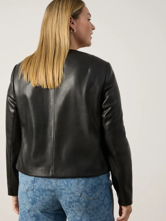 SAMOON Жакет из экокожи