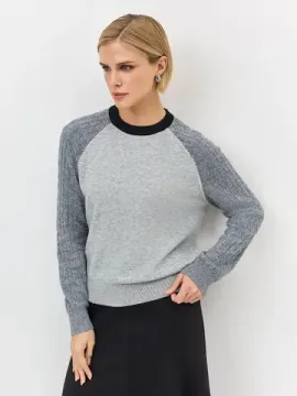 BULMER Джемпер в стиле колор-блок с шерстью