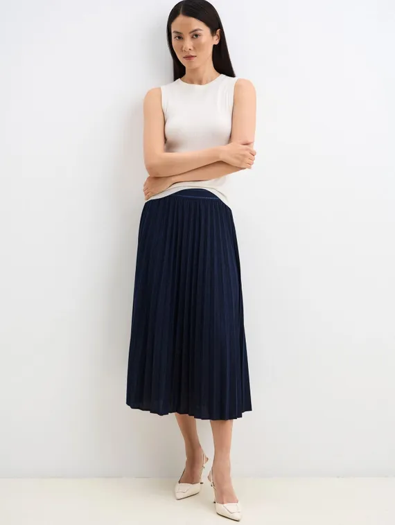 GERRY WEBER Юбка плиссированная синяя