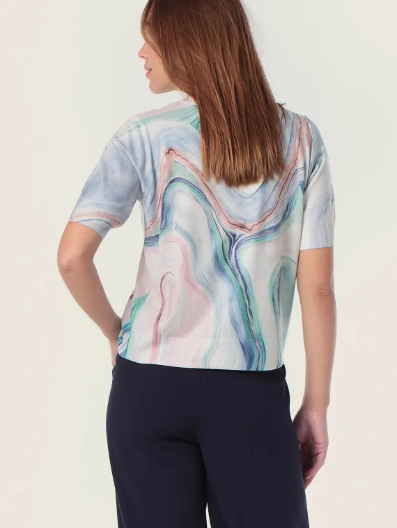 GERRY WEBER Джемпер с мраморным принтом