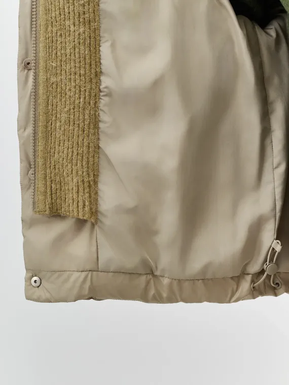 BULMER Пуховая куртка с трикотажной манишкой