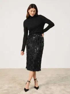 GERRY WEBER Юбка с бахромой и пайетками