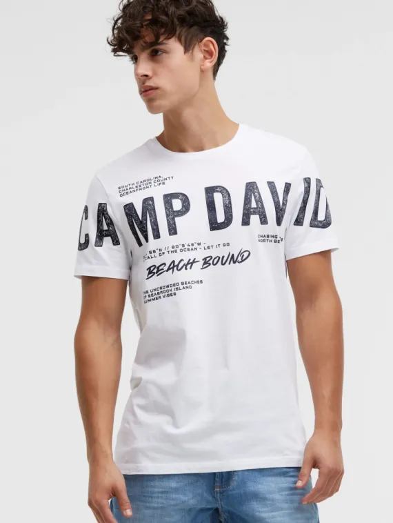 CAMP DAVID Футболка с большим логотипом