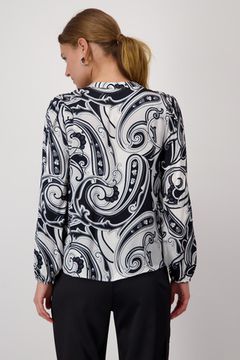 MONARI Блуза вискозная с узором пэйсли