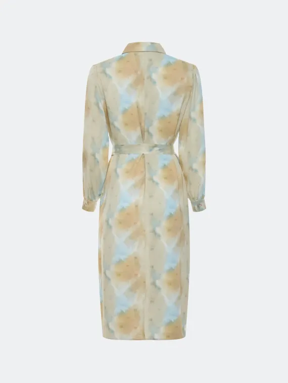 BULMER Платье-рубашка с абстрактным принтом