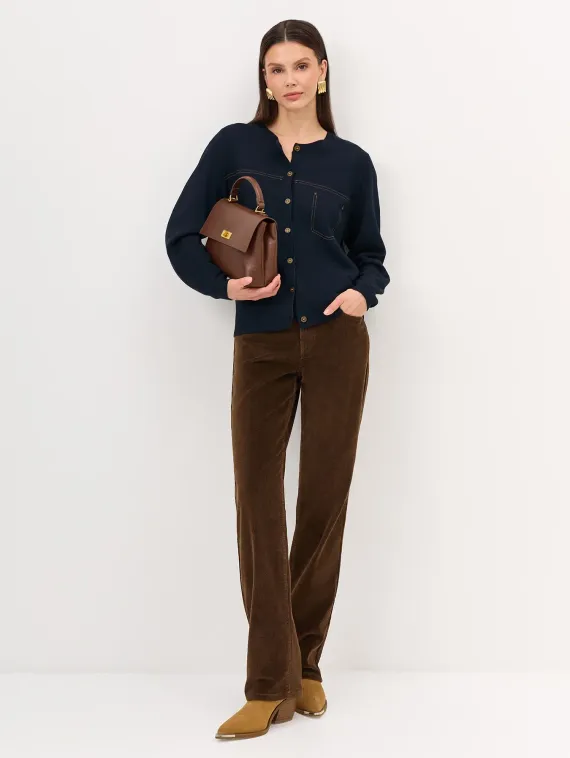 BULMER Кардиган с контрастными строчками