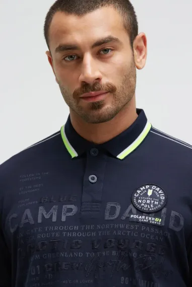 CAMP DAVID Поло с рисунком