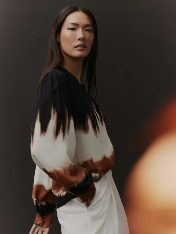 TAIFUN Блуза с принтом