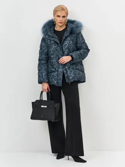 BULMER Куртка с принтом и меховой опушкой