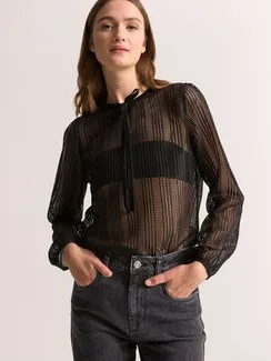 UNQ Блуза из черного кружева