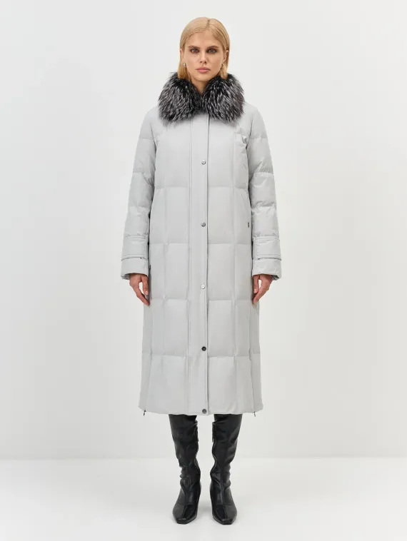 BULMER Пальто с мехом чернобурки
