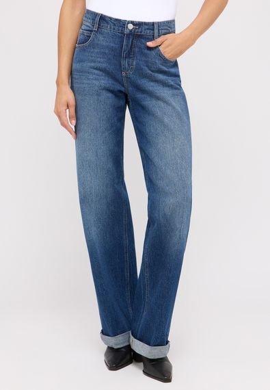 ANGELS Джинсы свободного кроя с отворотами