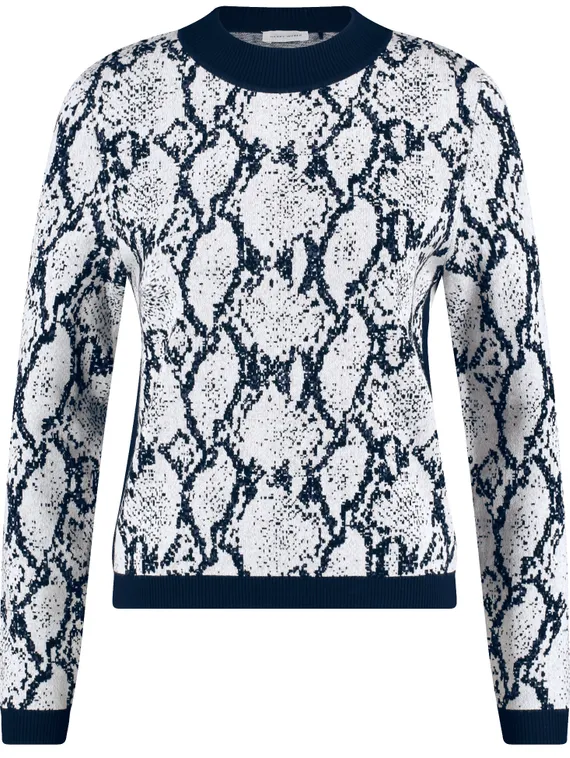 GERRY WEBER Джемпер с принтом змеи