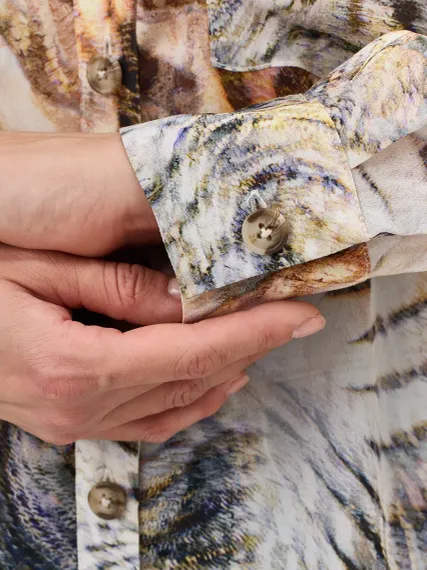 BULMER Блузка с анималистичным принтом