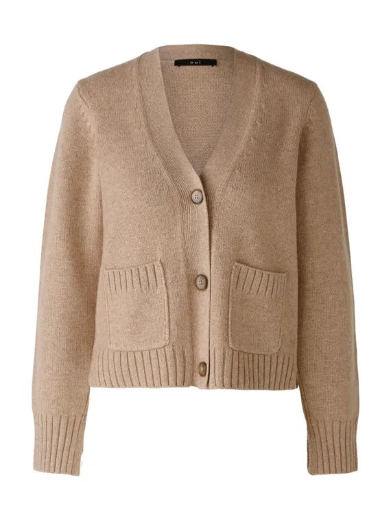 Oui Кардиган из смесовой шерсти