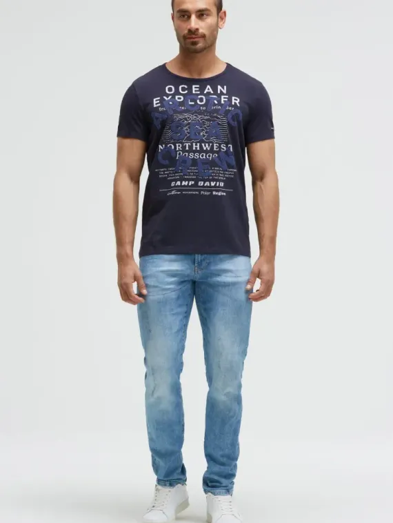 CAMP DAVID Футболка с принтом