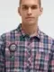 CAMP DAVID Рубашка в клетку с логотипом