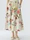 Oui Юбка миди с цветочным принтом